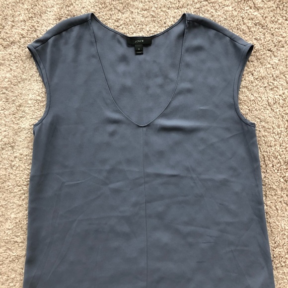 Jcrew Cap-Sleeve Shirttail Top - Picture 3 of 3